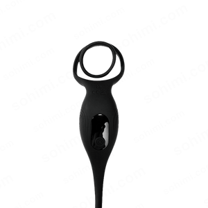 Black electronic device with a circular top on a green background with 'sohimi.com' text.