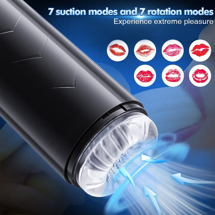 Automatic Powerful Suction and Rotation Fully Waterproof Masturbation Cup - Sohimi