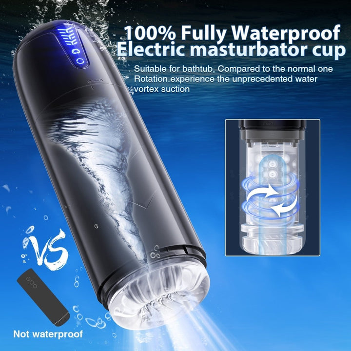 Automatic Powerful Suction and Rotation Fully Waterproof Masturbation Cup - Sohimi