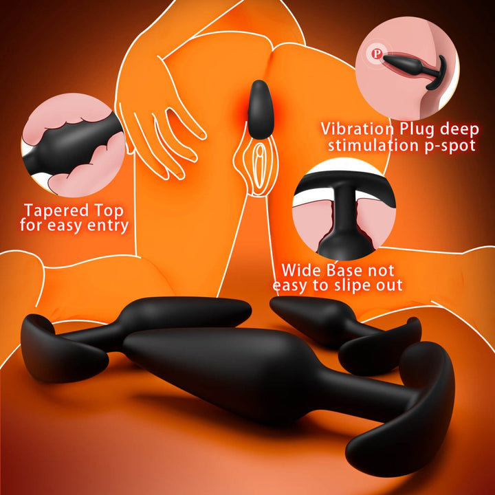 BAKI| 3 PCS Wearbale Silicone Anal Butt Plug - Sohimi