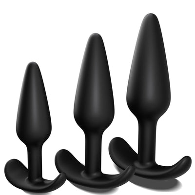 BAKI| 3 PCS Wearbale Silicone Anal Butt Plug - Sohimi