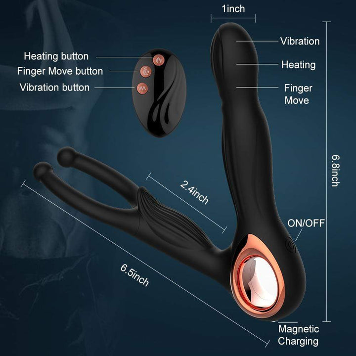 Balls Loop Vibration Male Prostate Massager with Heating - Sohimi