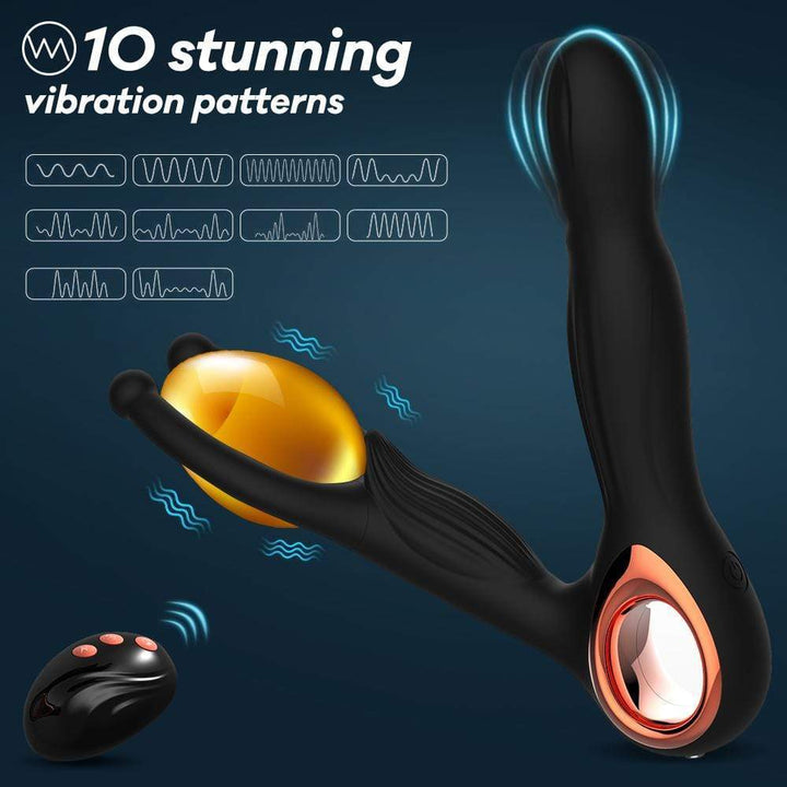 Balls Loop Vibration Male Prostate Massager with Heating - Sohimi