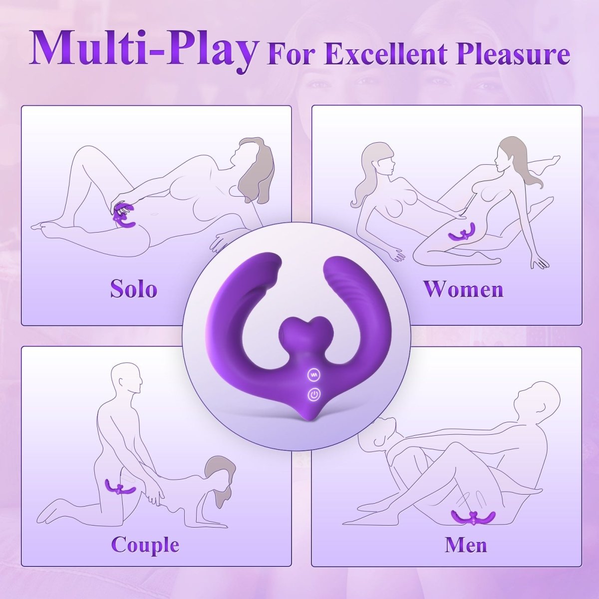 BETSY| Multi Playing Double - Ended Vibrator for Couple Foreplay - Sohimi
