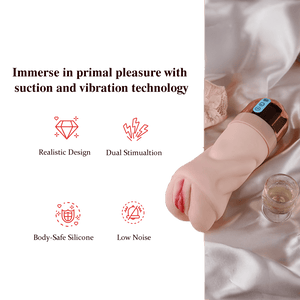 Pink and rose gold male masturbator