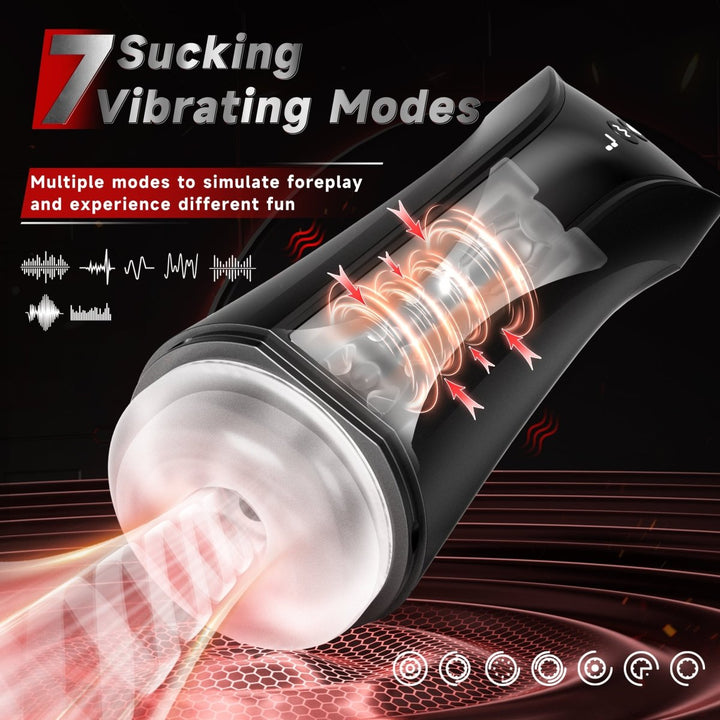 BLACKWIND|App Control 3 in 1 Vacuum Pump penis Trainer Vibrating Male Masturbator - Sohimi