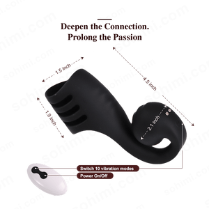 Black silicone penis ring