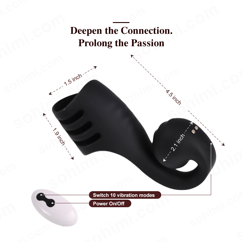 Black silicone penis ring