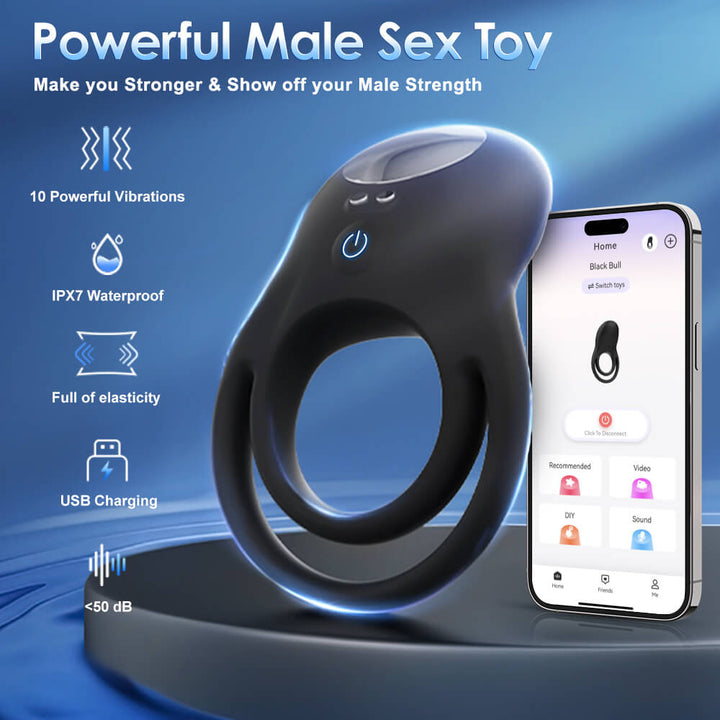 COWONE App Control Vibrating Penis Ring Male Sex Toy - Sohimi