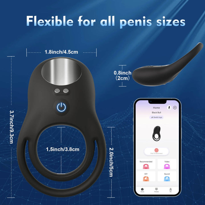 COWONE App Control Vibrating Penis Ring Male Sex Toy - Sohimi