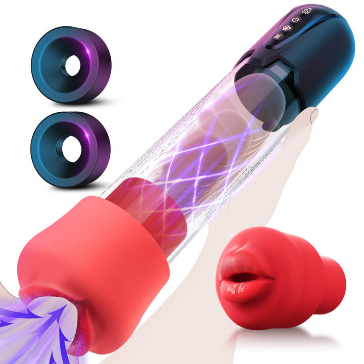 DEMON| Automastic Penis Extender Male Masturbator Mouth Sex Toy - Sohimi