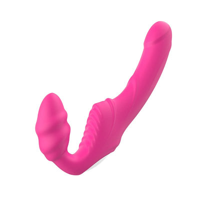 Dual Motor Dildo 180° Flexible Silicone Vibrator Vaginal G - Spot Stimulator - Sohimi