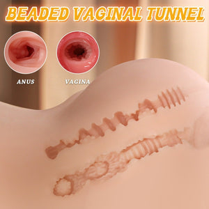 Two realistic anus and vagina channels 
