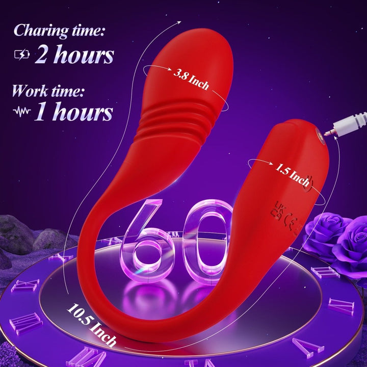 Euphoric 2| 2 in 1 Thrusting and Vibrating App Control G - Spot Vibrator - Sohimi