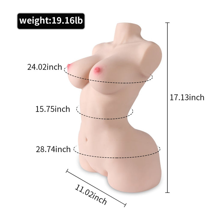 HERMOSA|Half Body Torso Sex Doll Likelife Size 19.16lb - Sohimi