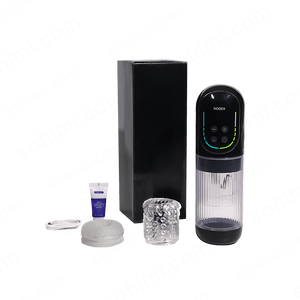 Black electronic device with digital display, glass container, and small bottles on a transparent background with 'sohimi.com' branding.