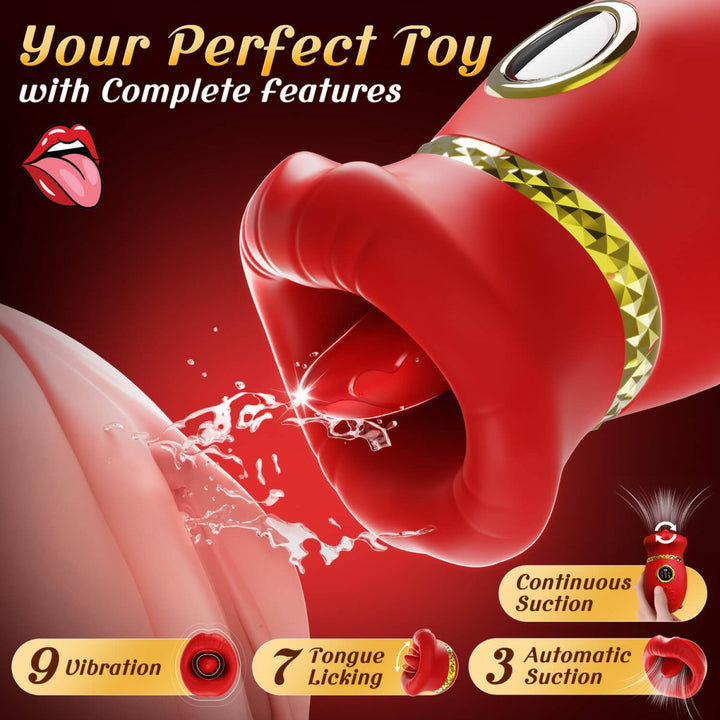 HONEYLIPS| Female Tongue Licking and Suction Clitoris Vibrator - Sohimi