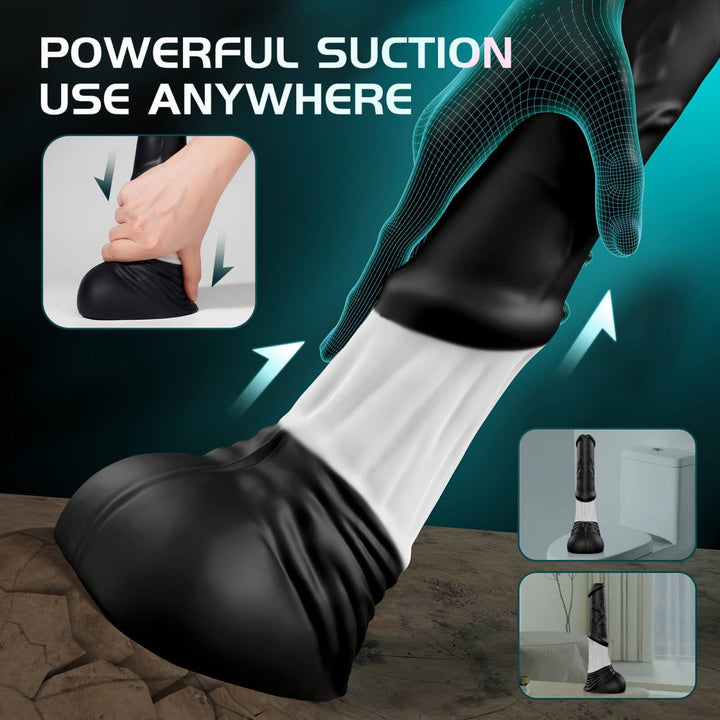 HORSE 4 in 1 Lifelike App Control Thrusting and Vibrating Huge Dildo - Sohimi