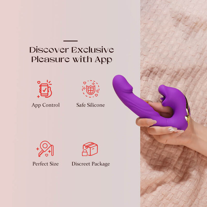 KOXTEN| App Control Flapping and Licking Suction Sex Toy Vibrator - Sohimi