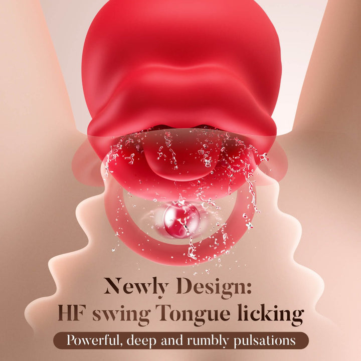 LINNA| Tongue Licking and Vibration Cock Ring for Couple - Sohimi