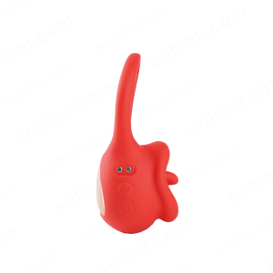 Red sex toy  on a green background with 'sohimi.com' text.