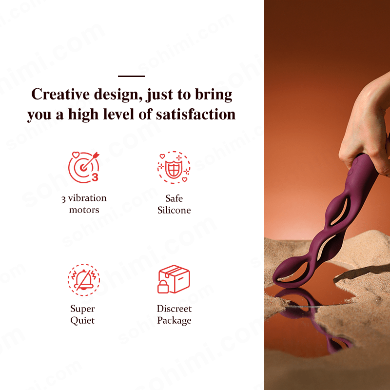 LIVIA| Innovative hollow three - vibration motor female vibe wand - Sohimi