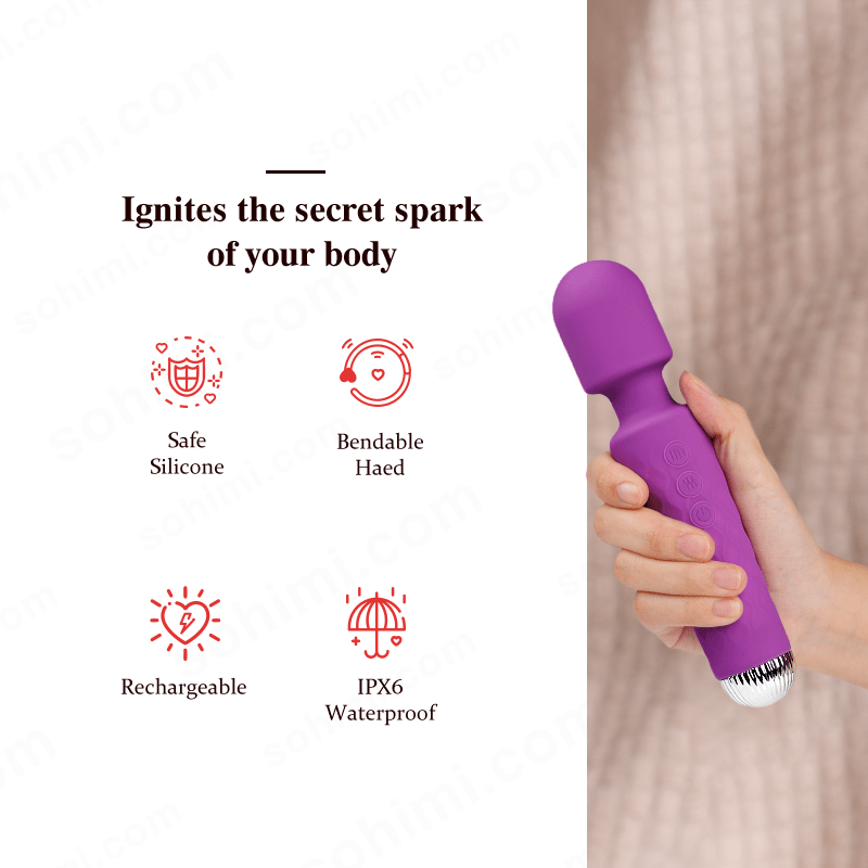 Purple toy with text and logos on a green background