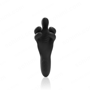 Black foot-shaped device on a green background with 'sohimi.com' branding.