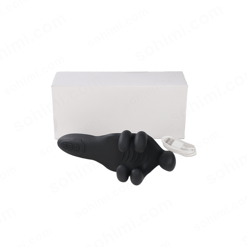 Black penis trainer white block on a transparent background