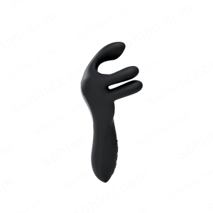 Black hand-shaped object on a green background with 'sohimi.com' text.