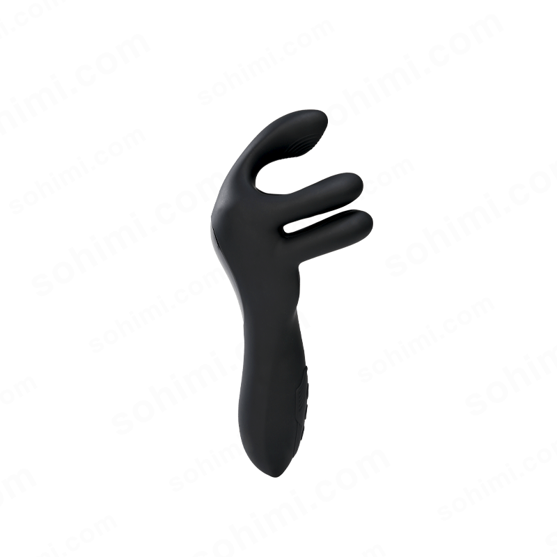 Black hand-shaped object on a green background with 'sohimi.com' text.