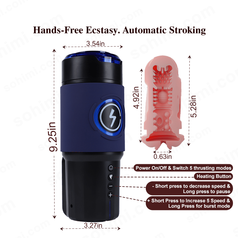 Automatic Hand - Free Thrusting Male Masturbator