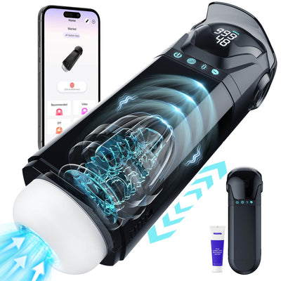 MARKEL| 3 in 1 Automatic Suction and vibrating and Thrusting Male Sex Toy - Sohimi