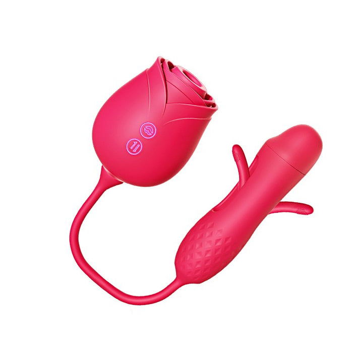 MOOLIGIRL| Upgraded Rose Female Flapping and Sucking Vibration dildo Toy - Sohimi