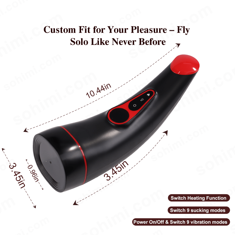 MoonHorn| Powerful Sucking & Vibrating Heating Male Masturbator - Sohimi