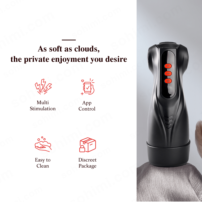 Black electronic device on a gray background, featuring text and logos about product features.