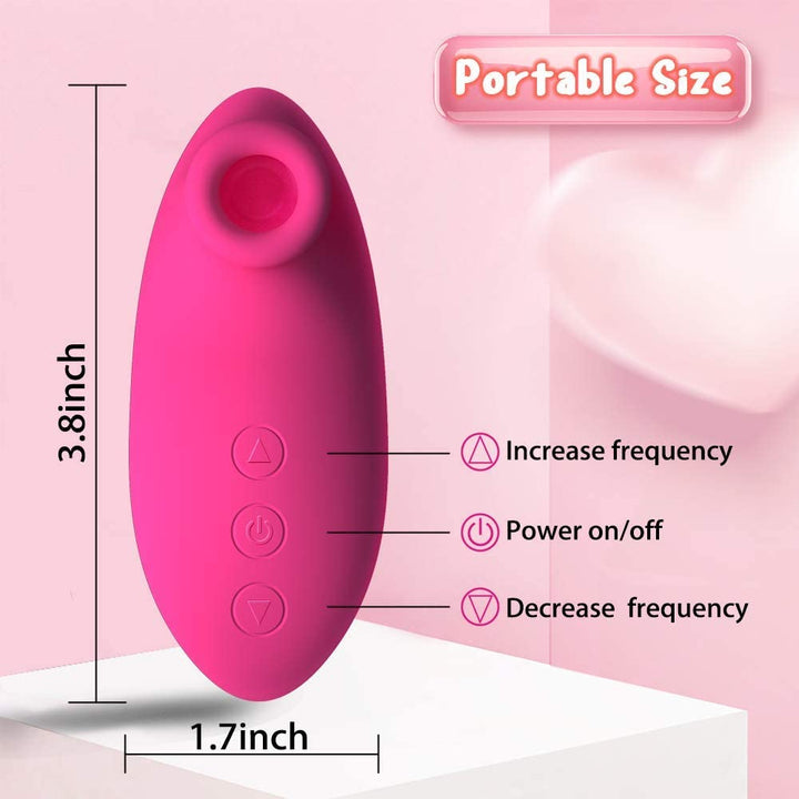 Portable Suction Silicone Nipple & Clit Vibrator - Sohimi