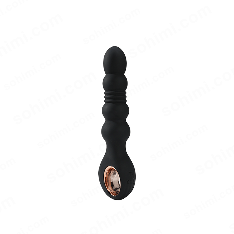 Black toy with a circular component on a green background with 'sohimi.com' text.