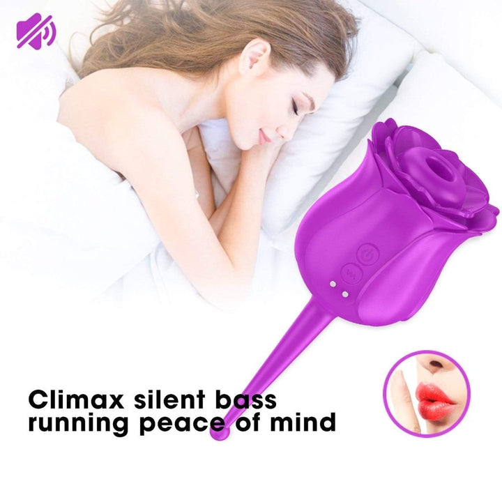 Quiet Strong Sucking High - quality Material Rose Vibrator - Sohimi