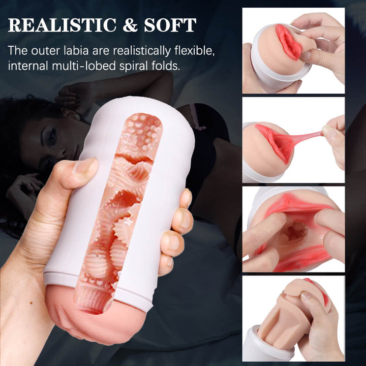 Reaslitic Vibrating Pocket Pussy(8PCS) - Sohimi