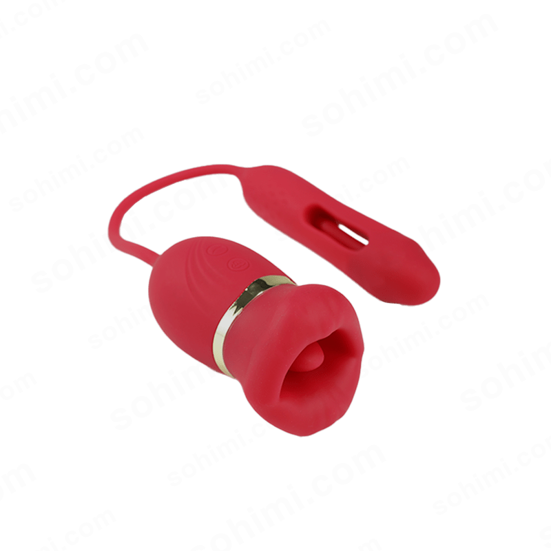 Red silicone product on a green background with 'sohimi.com' branding.