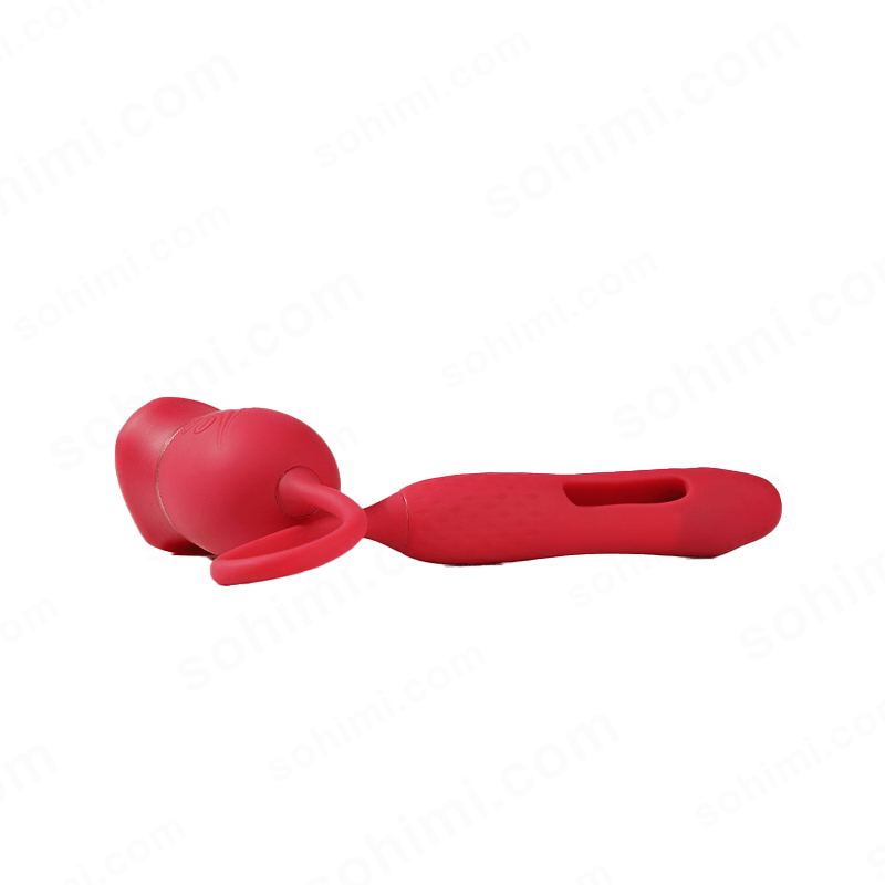 Red tongue clit and -spot vibrator
