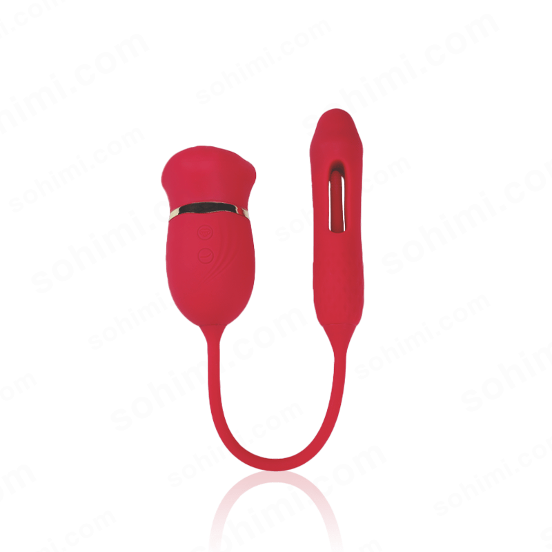 Red silicone product on a transparent background with 'sohimi.com' branding.
