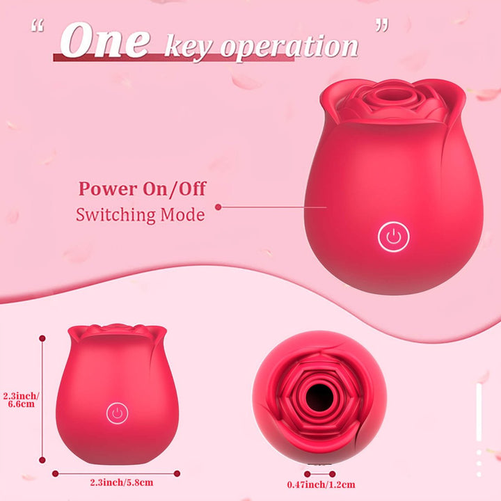 Rose 10 Suction Vibrator(9pcs) - Sohimi