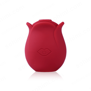 Red silicone product with a power symbol on a green background with 'sohimi.com' text.