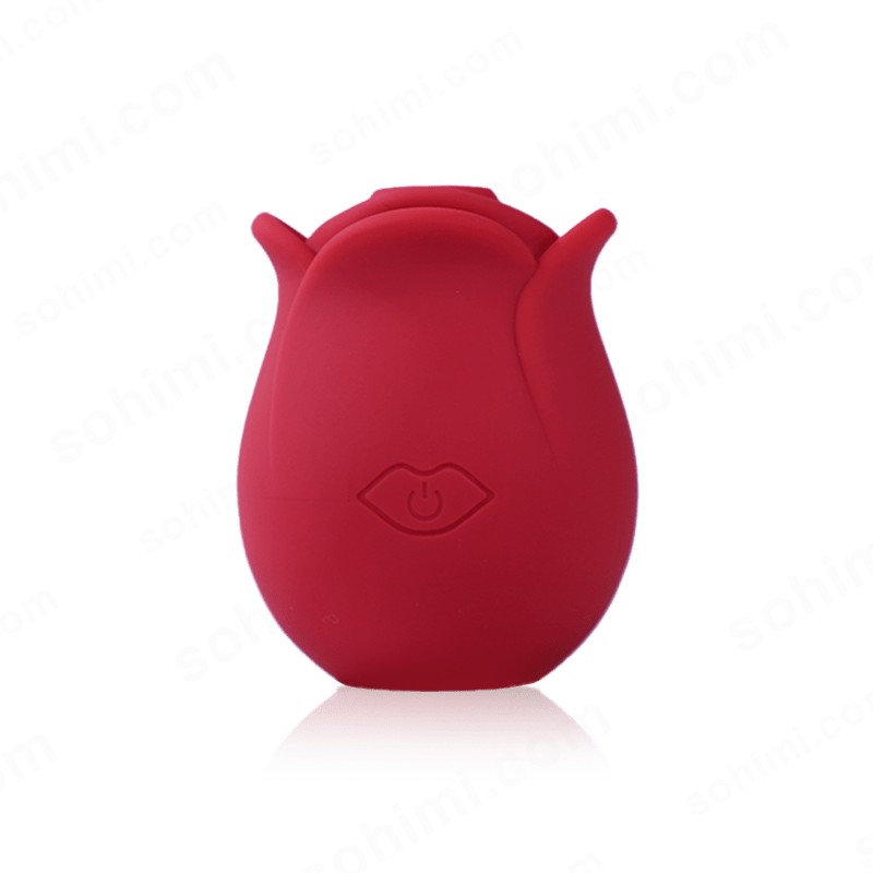 Red silicone product with a power symbol on a green background with 'sohimi.com' text.