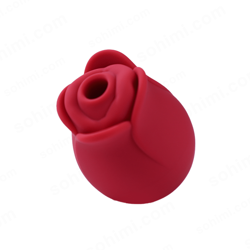 Red rose-shaped object on a green background with 'sohimi.com' text.