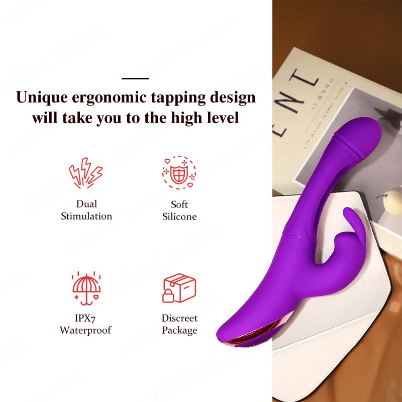 SARAH| Unique 3 in 1 Multiple Stimulation female G - Spot Vibrator Toy - Sohimi