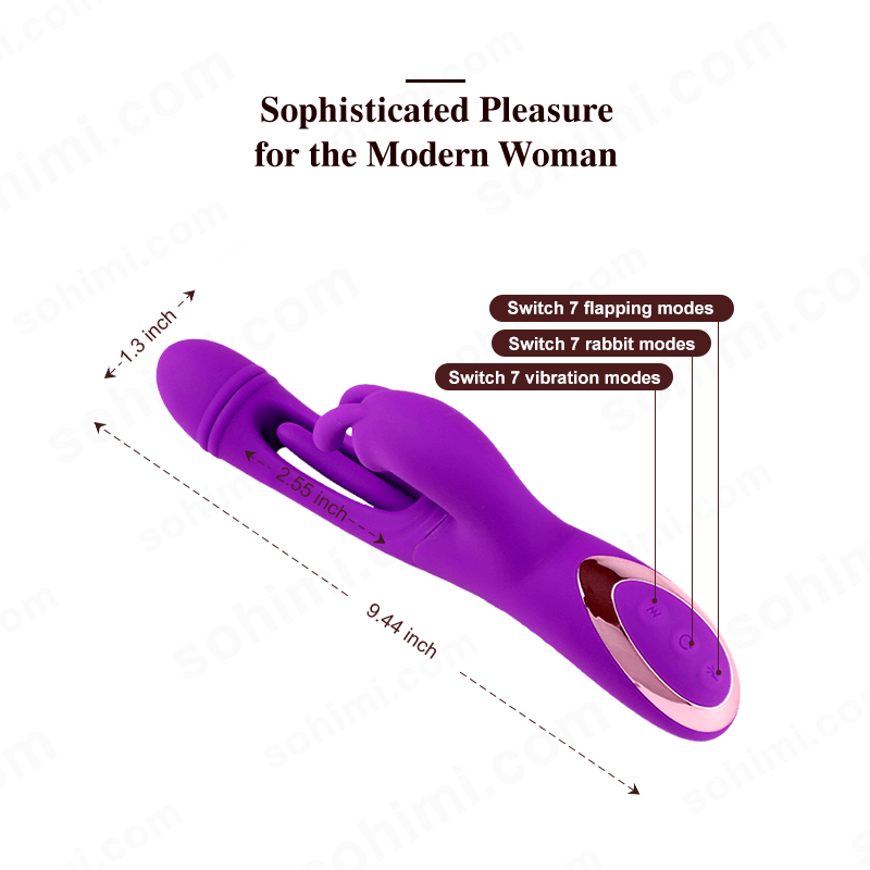 SARAH| Unique 3 in 1 Multiple Stimulation female G - Spot Vibrator Toy - Sohimi