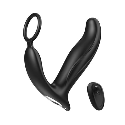 SBD 5 in 1 Thrusting & Vibrating Anal Vibrator Butt Plug with Cock Ring - Sohimi